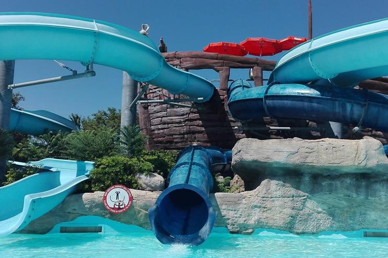 Gli scivoli dell'Aquafan di Riccione