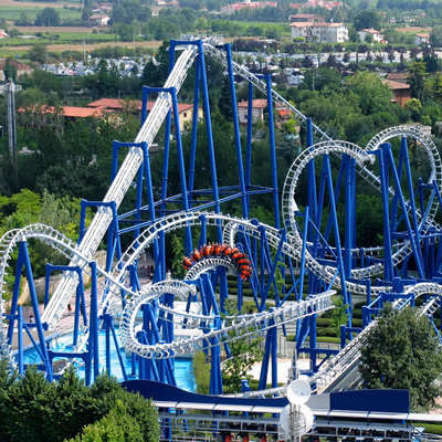 Il Blue Tornado nel Parco Gardaland