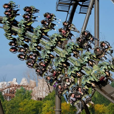 La montagna russa Raptor a Gardaland