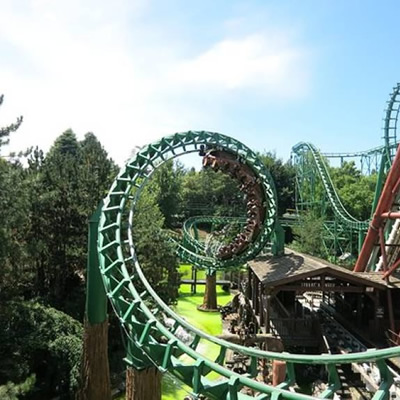 L'attrazione Shaman, conosciuto anche come Magic Mountain, a Gardaland