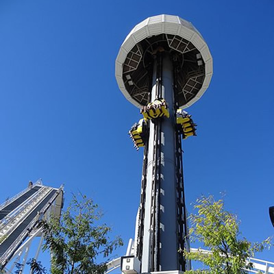 La torre a caduta libera Space Vertigo a Gardaland